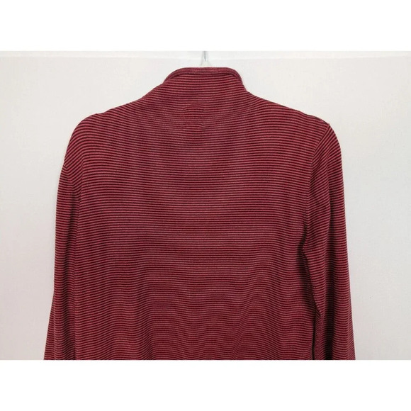 Title Nine L Synergy Rolled Mock Neck Turtleneck Sweater Stripe Outdoors Hiking - Picture 8 of 12